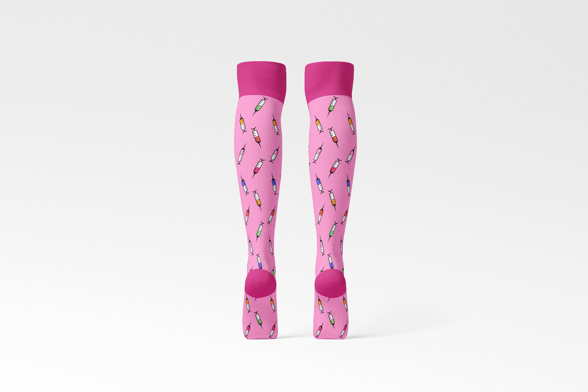 Compression Socks Syringe – Pink Edition