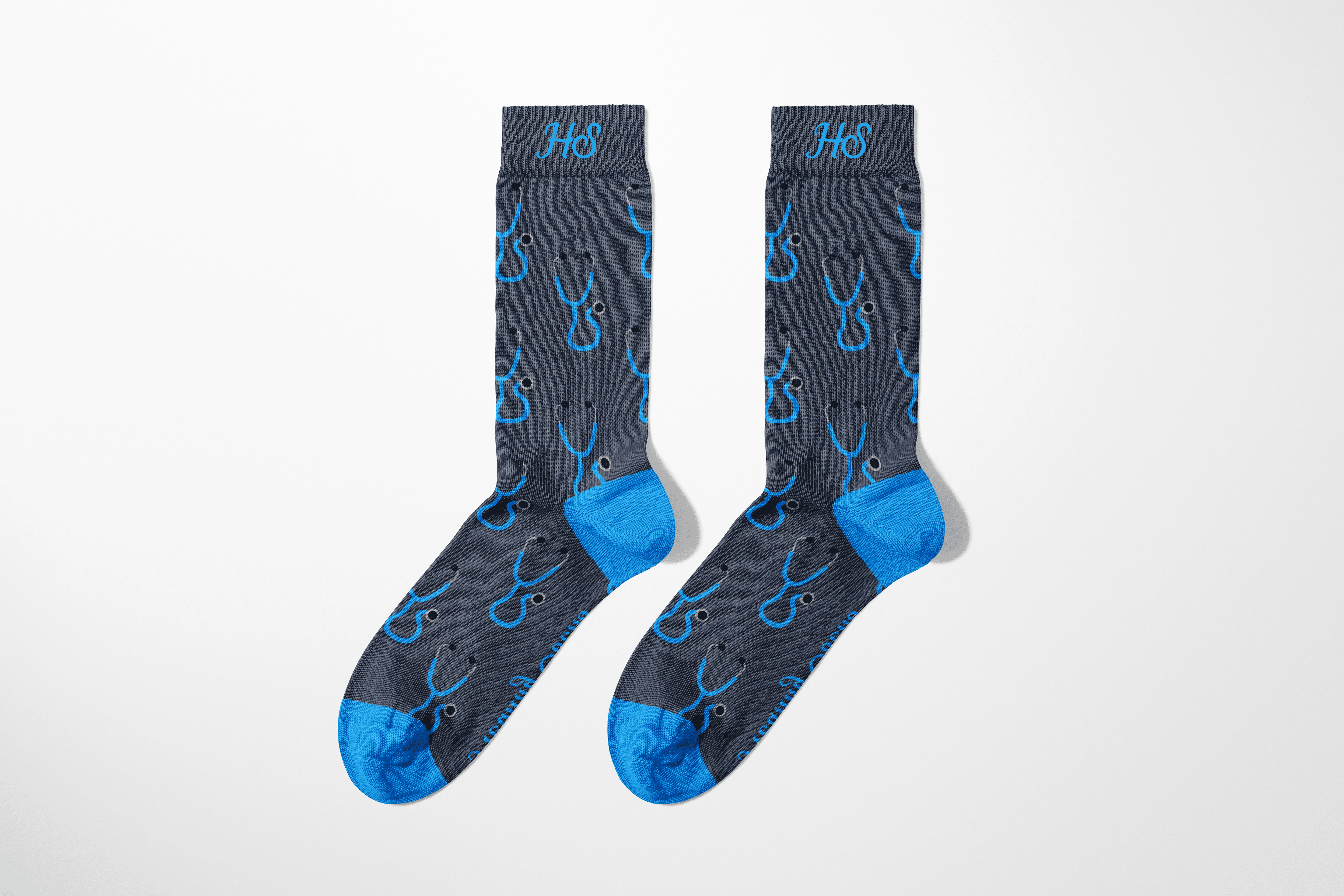 Stethoscope Socks – Gray Edition