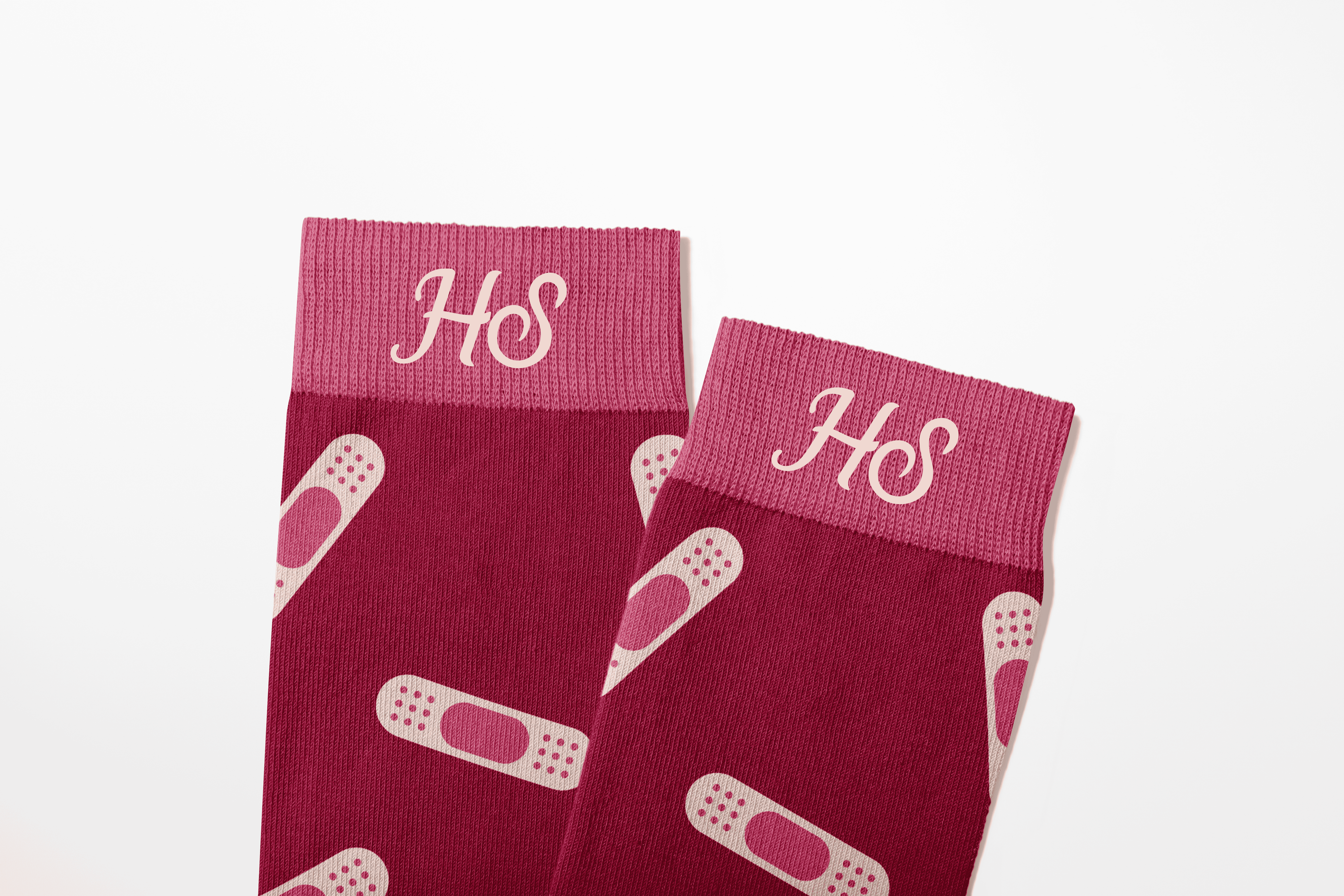 Plaster Socks – Pink Edition