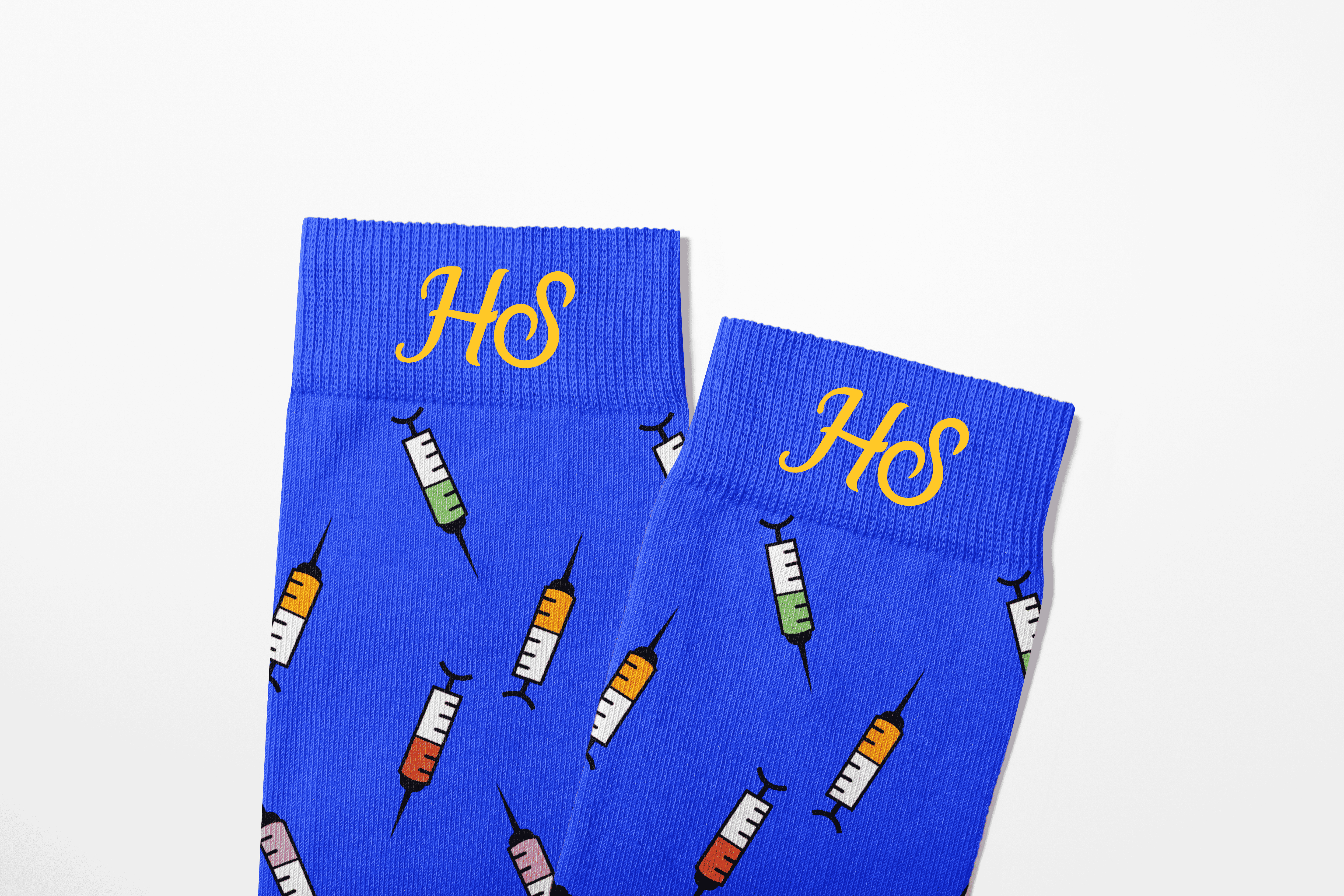 Syringe Socks – Blue Edition