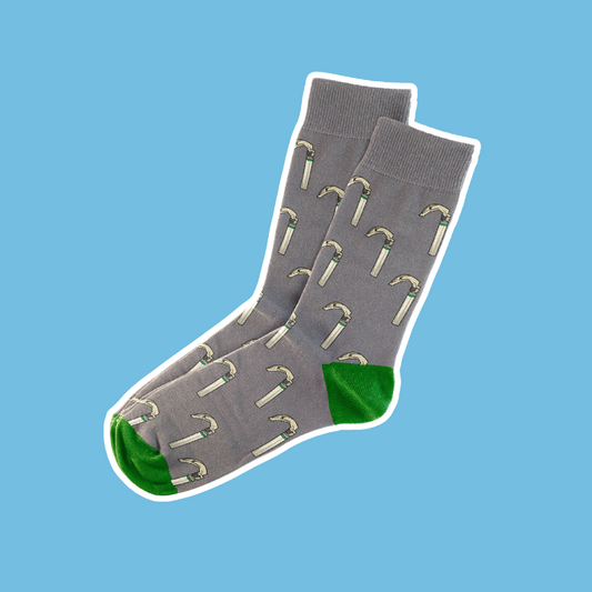 Laryngoskop-Socke Grau-Grün
