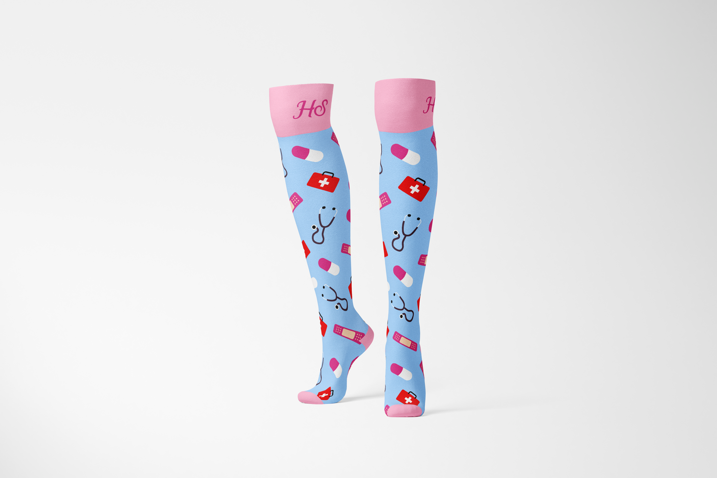 Compressie Verpleegkundige Sok - Roze